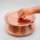 Pure Copper Lagan for Cooking – Tin Coated (Kalai) – Handcrafted Hammered & Traditional Design